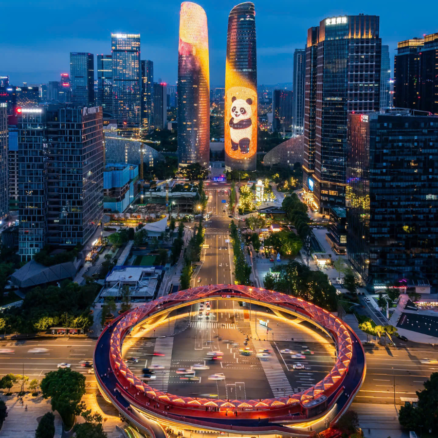 Tháp đôi Khu Tài Chính Thành Đô